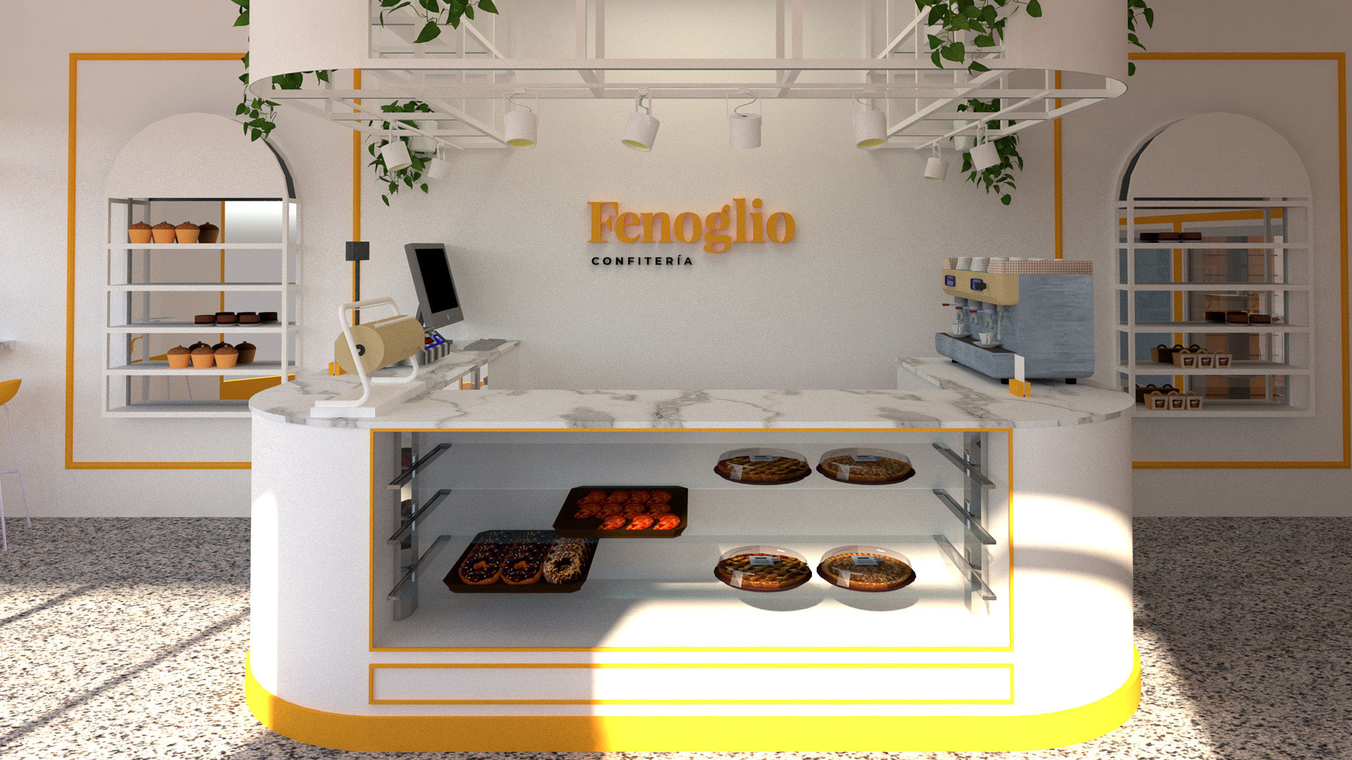 Baro Estudio Studio Branding Rebranding Logo Marca Brand Diseño Design Identidad Identity Fenoglio confitería panadería bakery arquitectura diseño local comercial arquitectura panadería