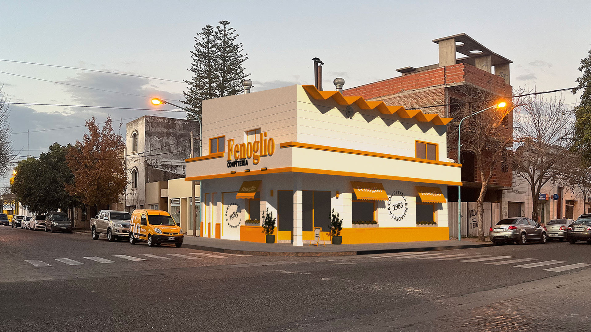 Baro Estudio Studio Branding Rebranding Logo Marca Brand Diseño Design Identidad Identity Fenoglio confitería panadería bakery arquitectura diseño local comercial arquitectura panadería