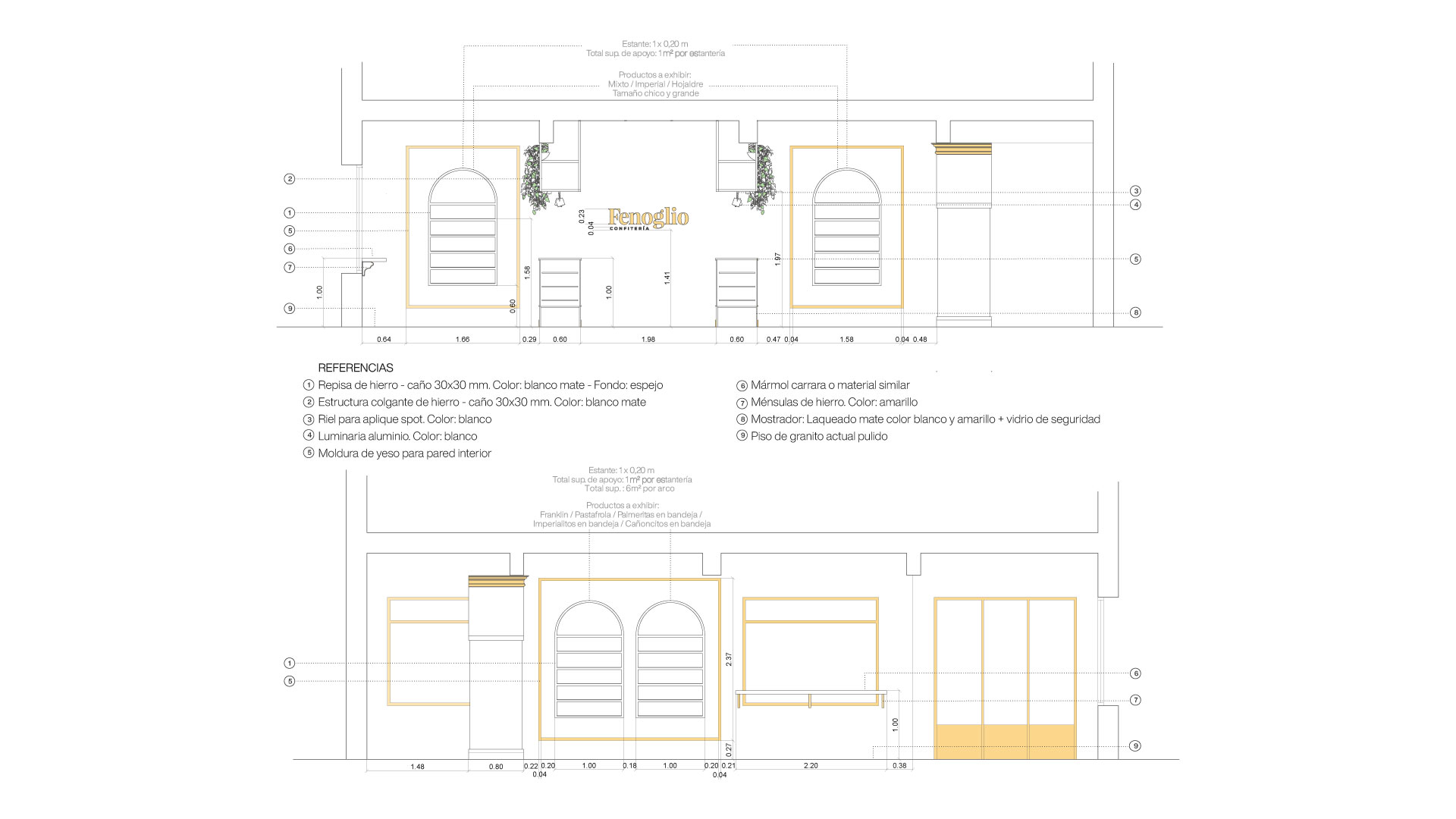 Baro Estudio Studio Branding Rebranding Logo Marca Brand Diseño Design Identidad Identity Fenoglio confitería panadería bakery arquitectura diseño local comercial arquitectura panadería