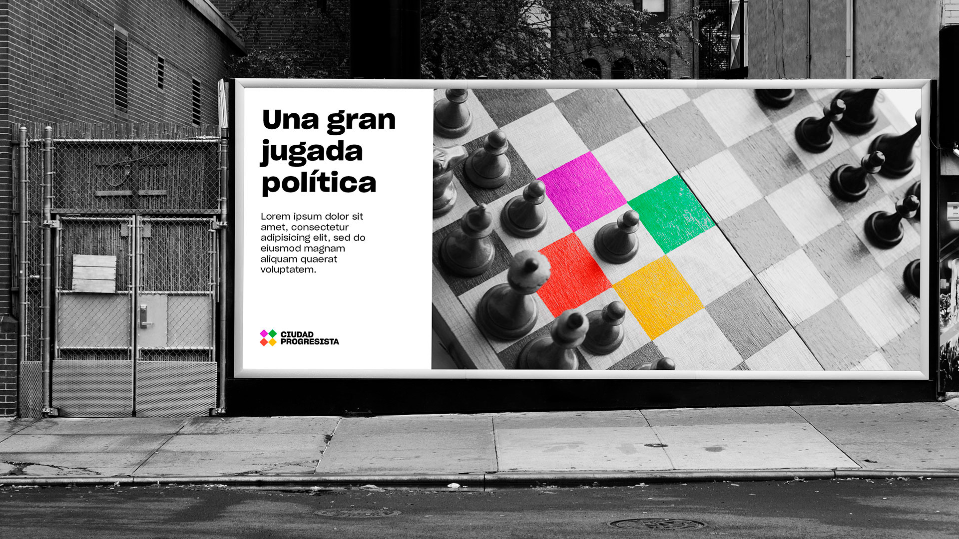 Baro Estudio Studio Branding Rebranding Logo Marca Brand Diseño Design Identidad Identity Ciudad Progresista Logo política billboard cartel calle