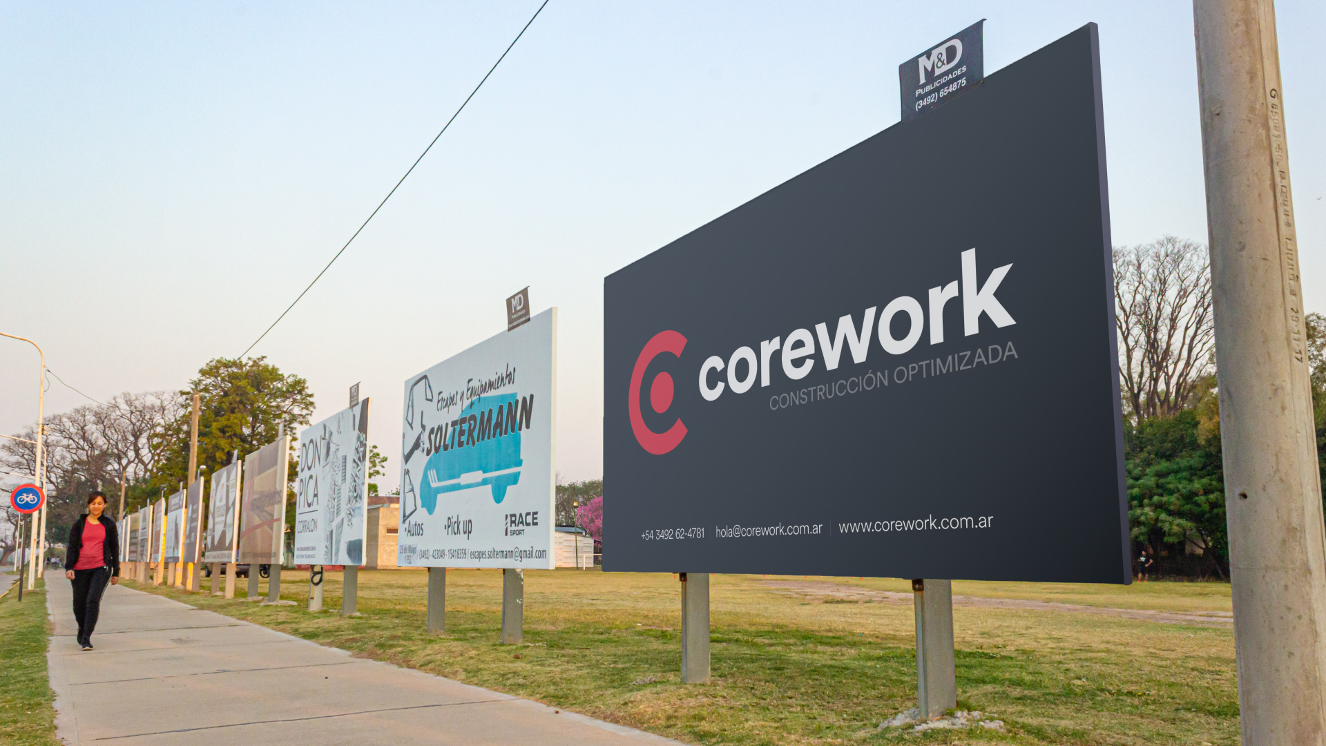 Baro Estudio Studio Branding Rebranding Logo Marca Brand Diseño Design Identidad Identity Corework corework construcción billboard cartek calle