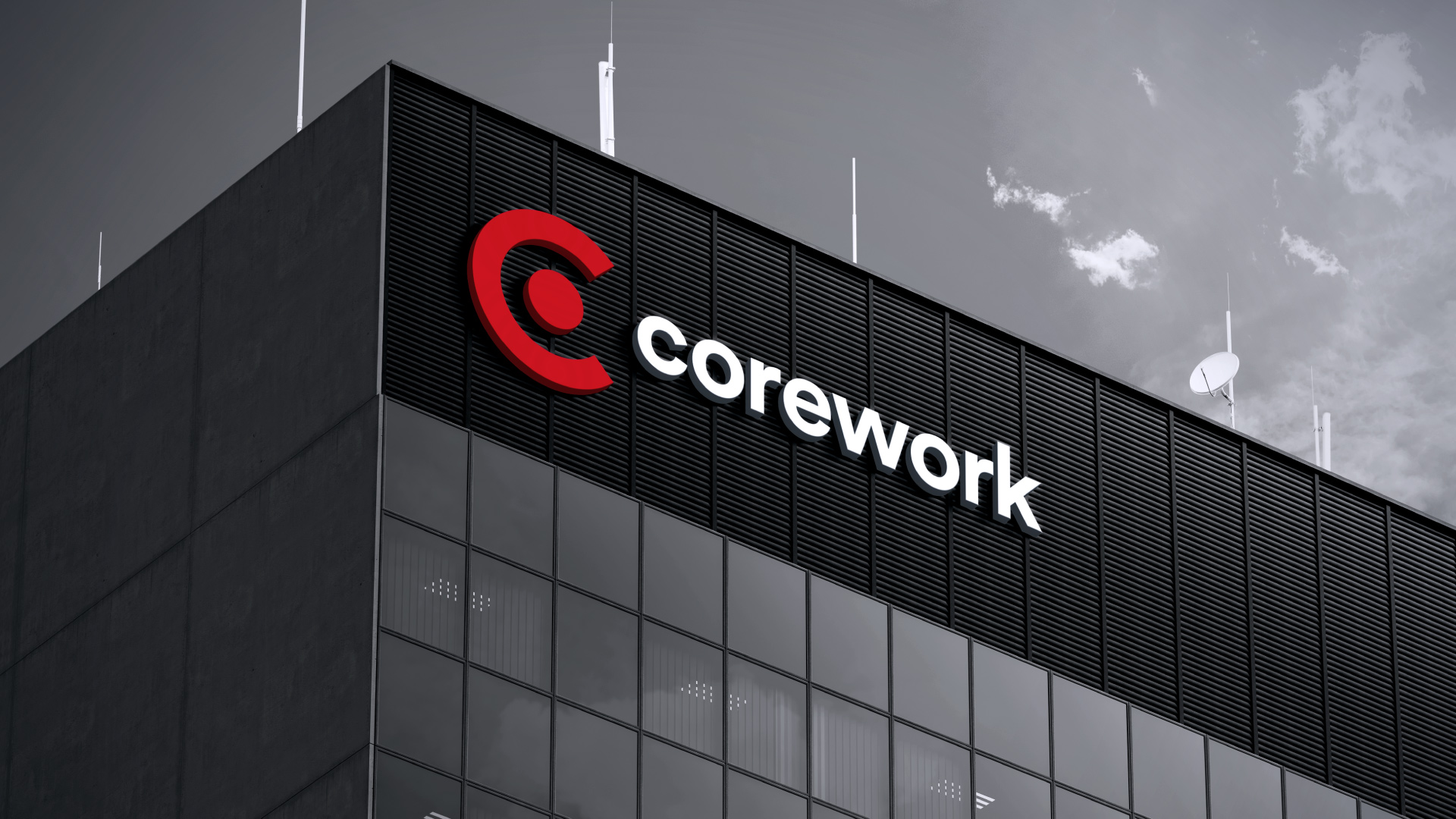 Baro Estudio Studio Branding Rebranding Logo Marca Brand Diseño Design Identidad Identity Corework corework construcción cartel fachada cartel corporativo