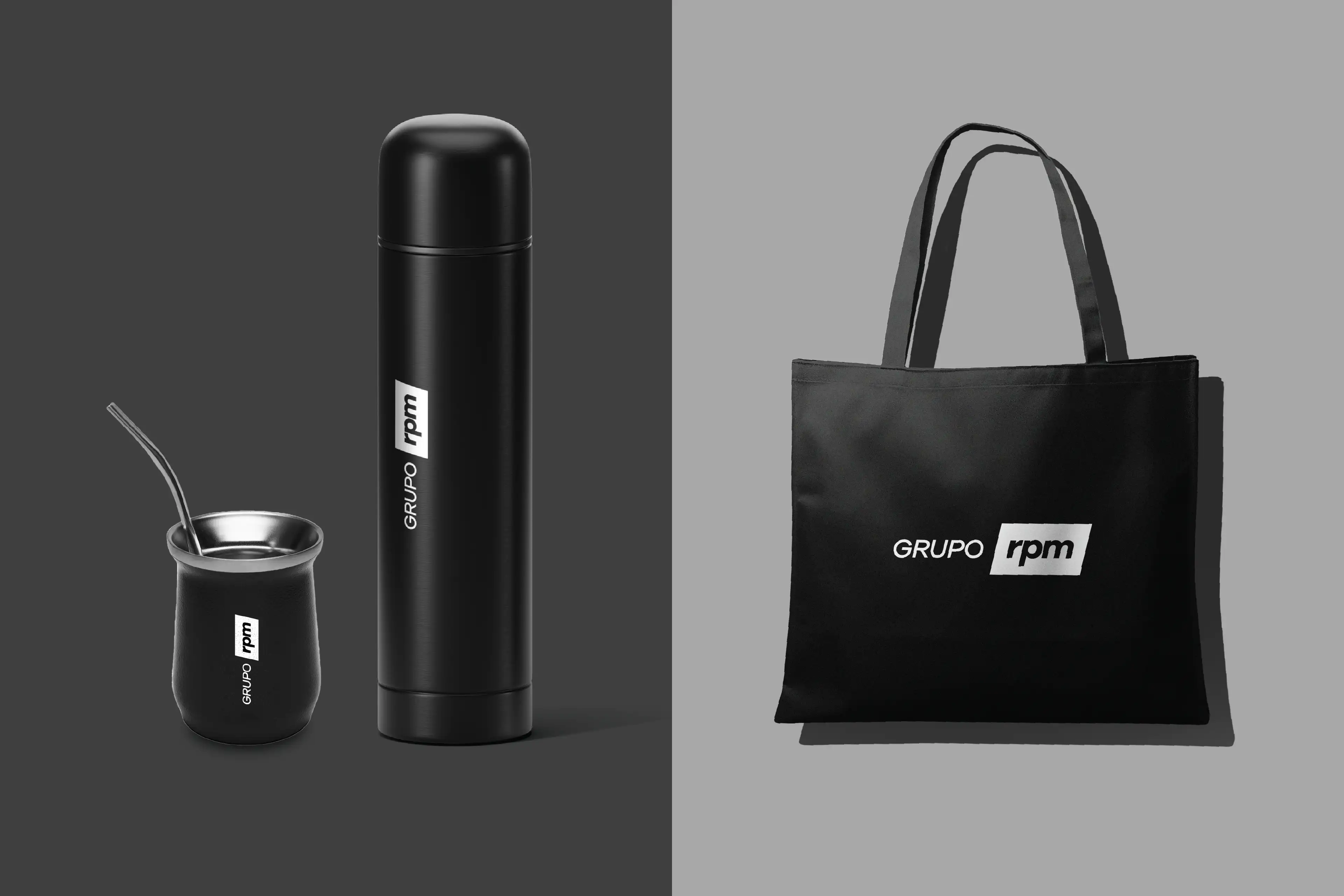 Baro Estudio Studio Branding Rebranding Logo Marca Brand Diseño Design Identidad Identity RPM Automotriz concesionaria car rent autos usados autos nuevos repuestos para autos mate termo tote bag merch merchandising