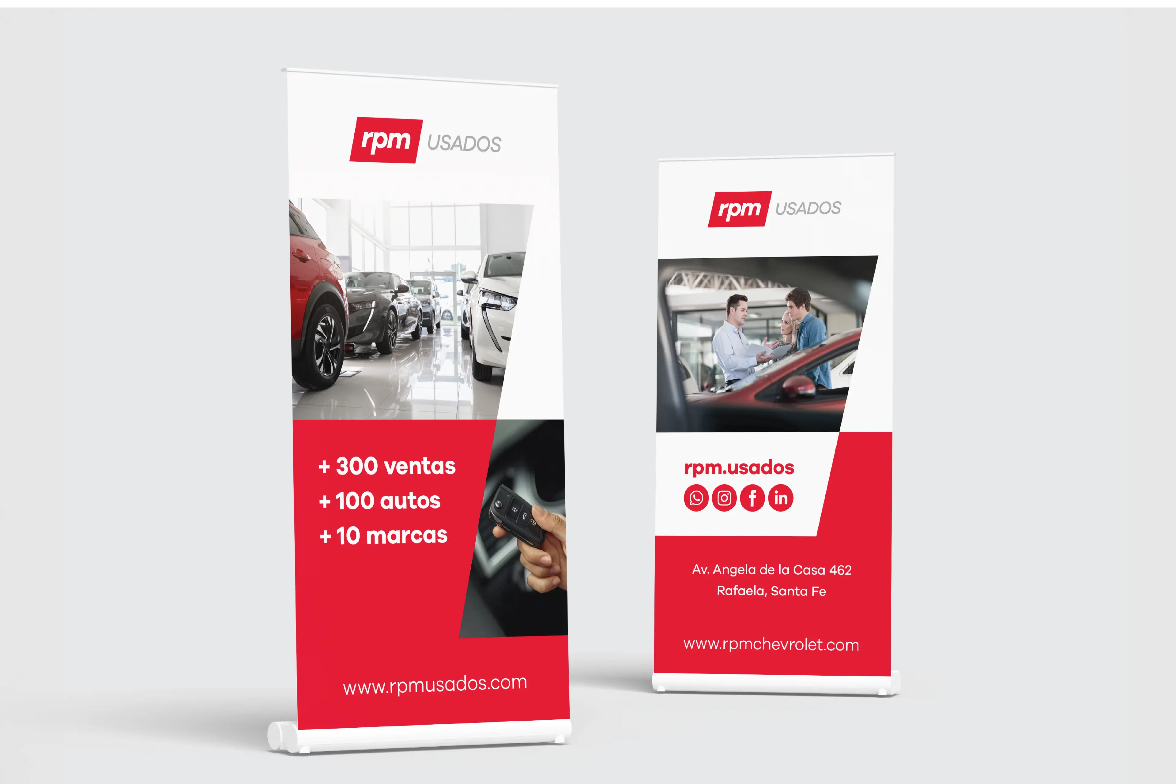 Baro Estudio Studio Branding Rebranding Logo Marca Brand Diseño Design Identidad Identity RPM Automotriz concesionaria car rent autos usados autos nuevos repuestos para autos banner