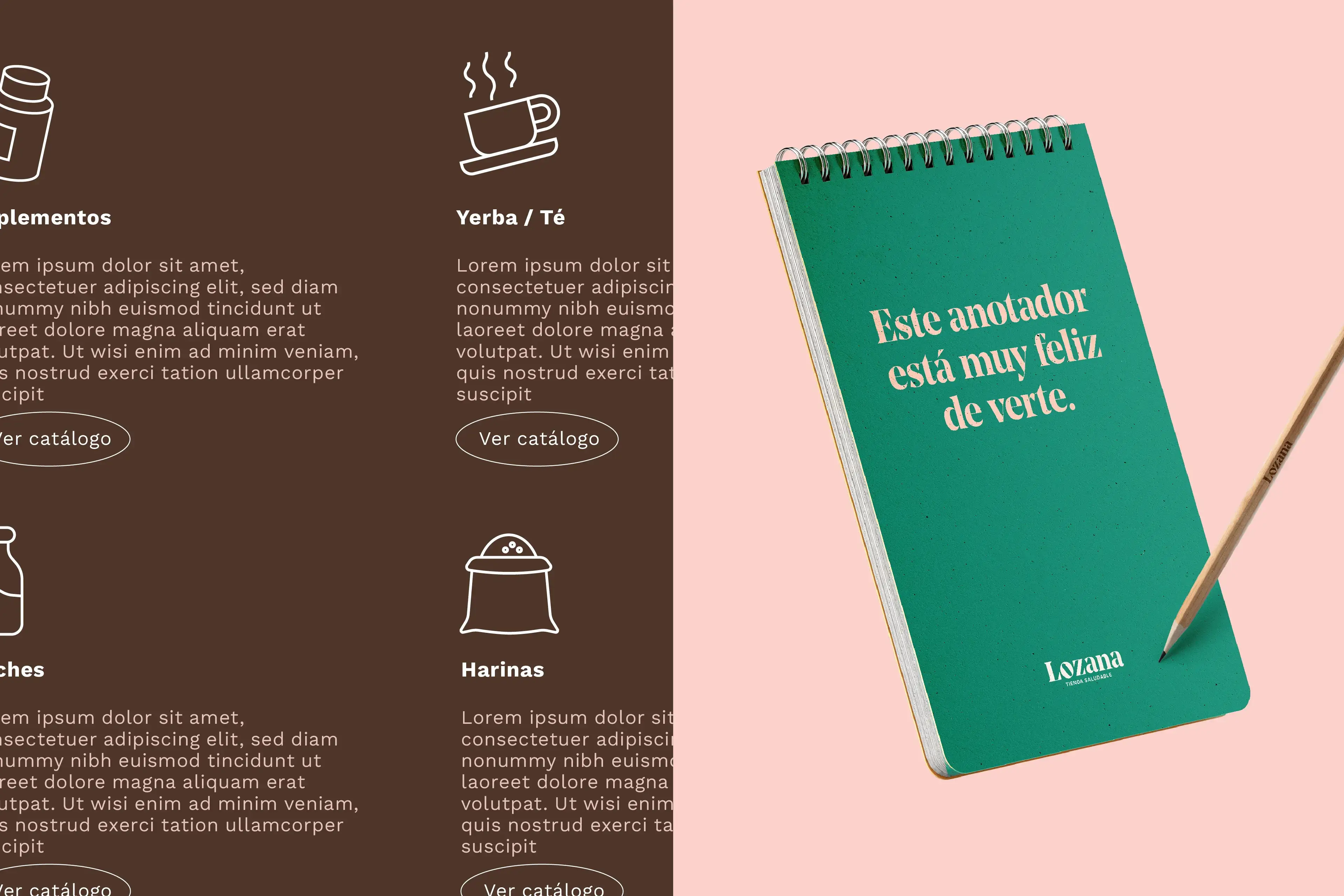 Baro Estudio Studio Branding Rebranding Logo Marca Brand Diseño Design Identidad Identity Lozana tienda saludable anotador