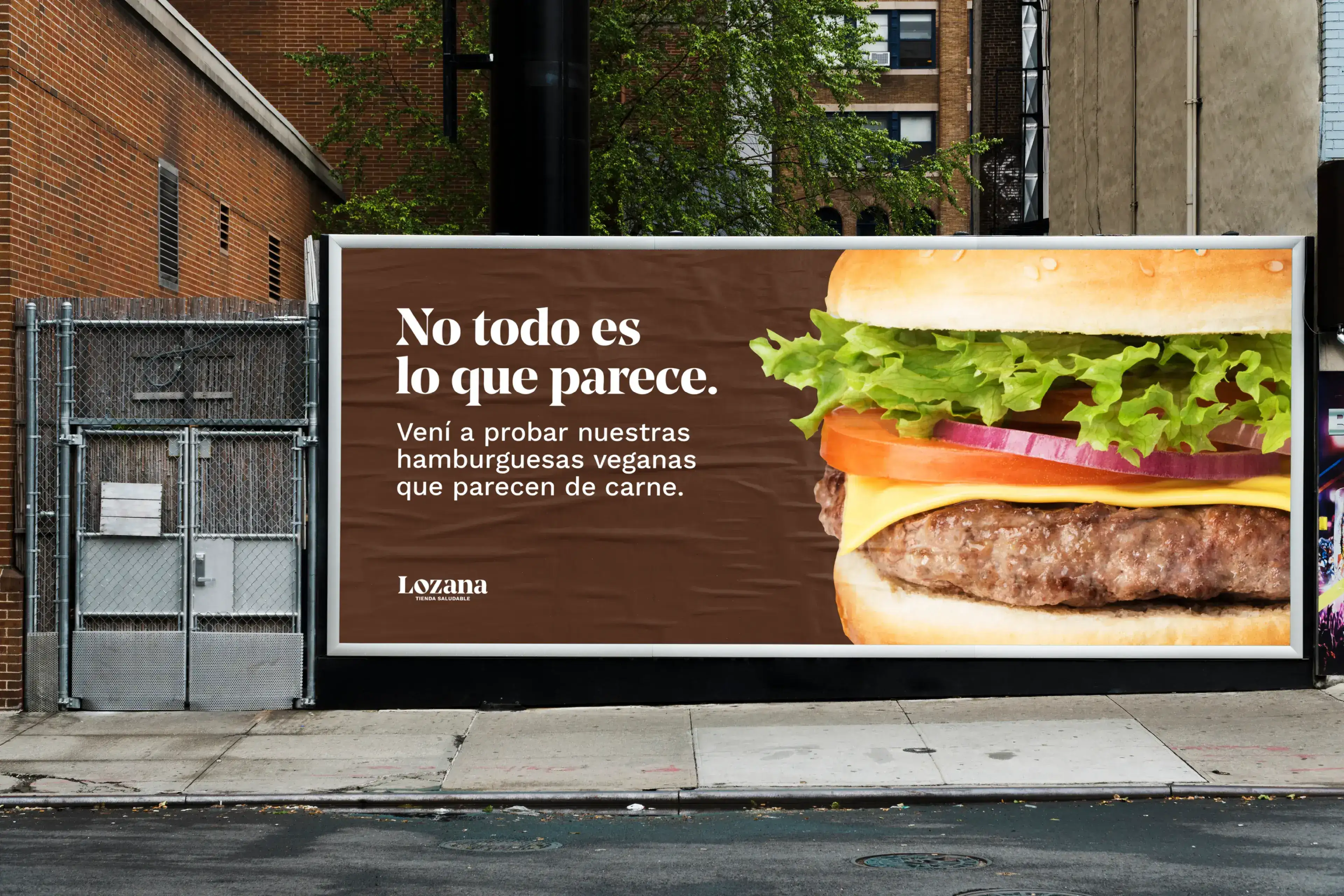 Baro Estudio Studio Branding Rebranding Logo Marca Brand Diseño Design Identidad Identity Lozana tienda saludable billboard